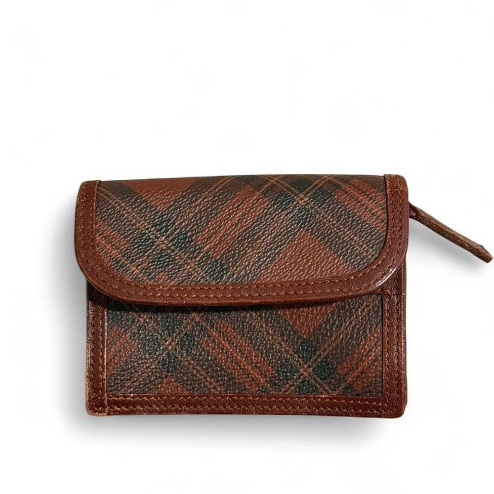 Vintage Polo Ralph Lauren Plaid Coin Puse Wallet